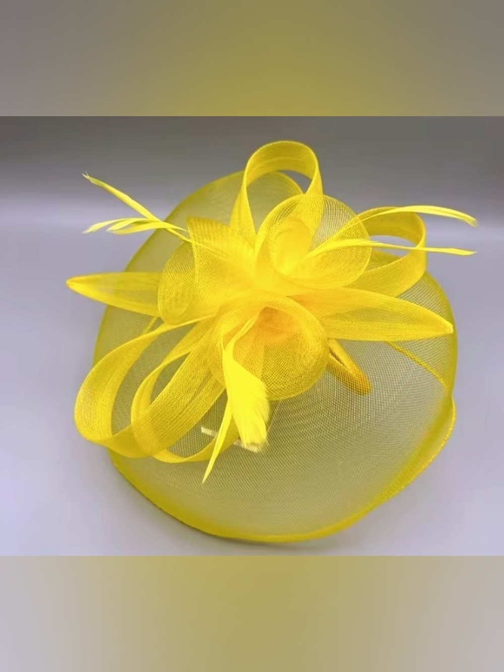 NEW! Sunshine Yellow Fascinator Hat